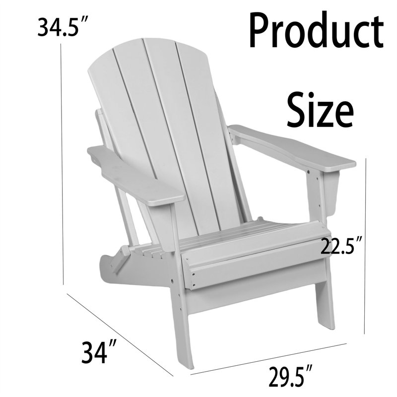 Chaise d'extérieur pliante, Noir