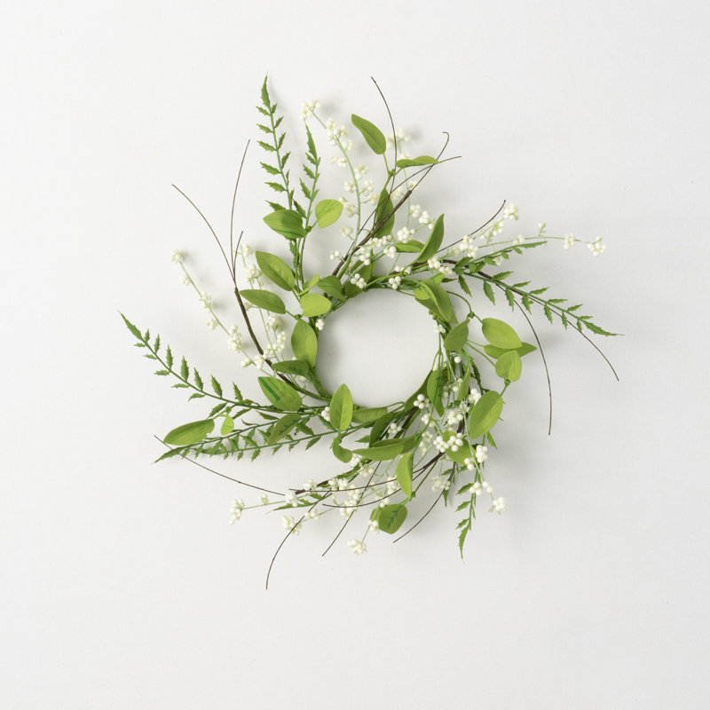Faux Mixed Assortment Wreath, 17" W x 17" H x 4.5" D