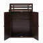 Lit mezzanine simple avec bureau et garde-robe