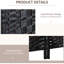 Black Weave 4 Panel Privacy Screen. Stylish For ' Rooms, With Elegant Design And Portable Folding Feature 6' Tall Room Divider - Black. Partition Oncology Wards, Panels, Hinges, Compact