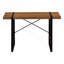 Bureau d'ordinateur, bureau personnel, ordinateur portable, L 48 po, travail, stratifié noyer, métal noir, contemporain-1806257094-1806257093