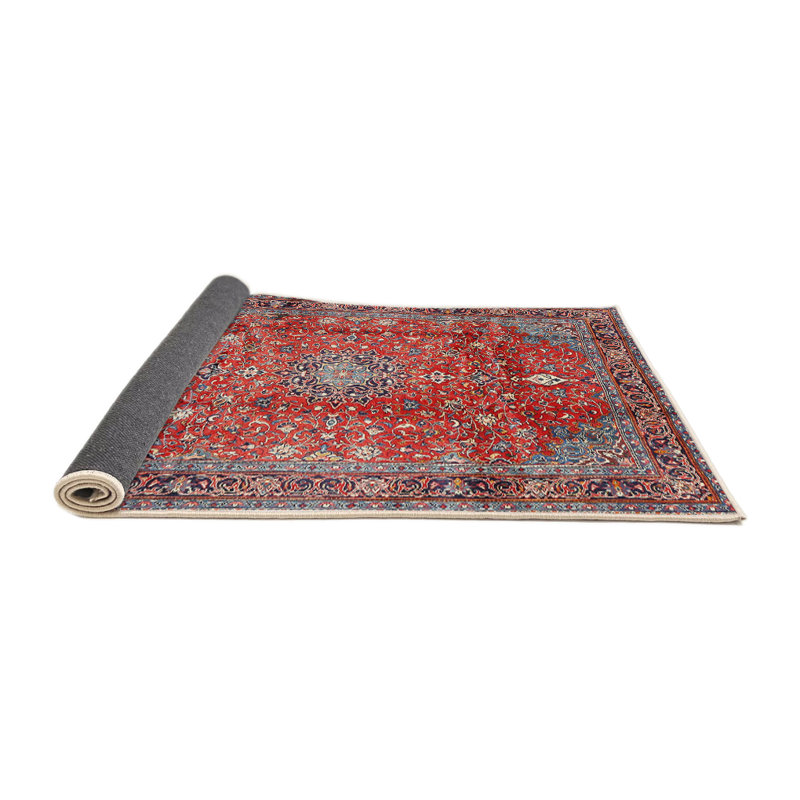 Tapis de style oriental rouge, Rond 8 pi
