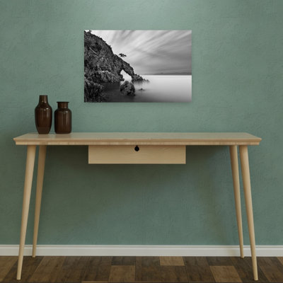 Serene Ocean Arch Dramatic Minimalist Peaceful Coastal Landscape Wall Art Print