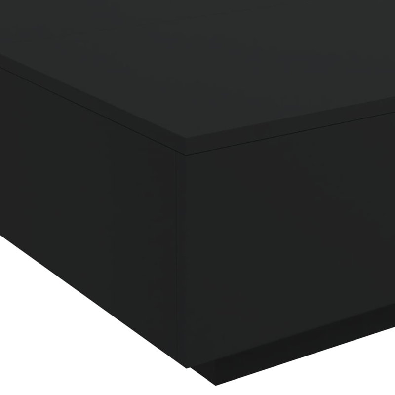 Bronda Four Leg Coffee Table, Black, 31cm H x 80cm W x 80cm D