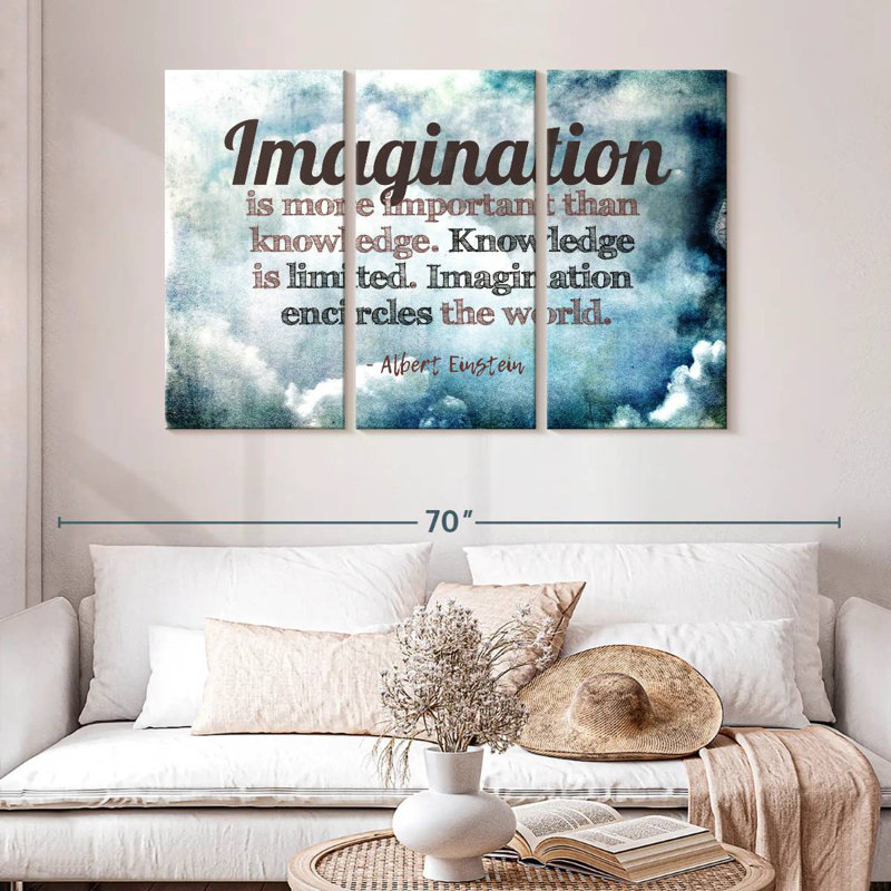 Tergel Albert Einstein's Quote, 32" H x 50" W