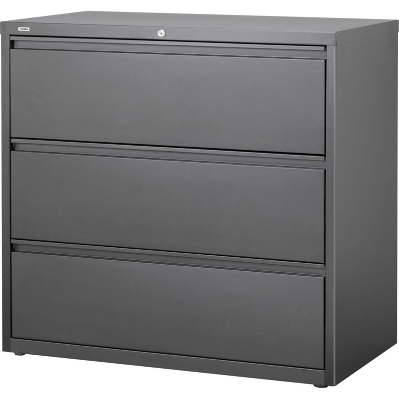 Fortress 36'' Wide 3 -Drawer Steel File Cabinet