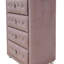 Reggie Pink Fabric Chest, Dresser For Dining Room, Living Room, Bedroom