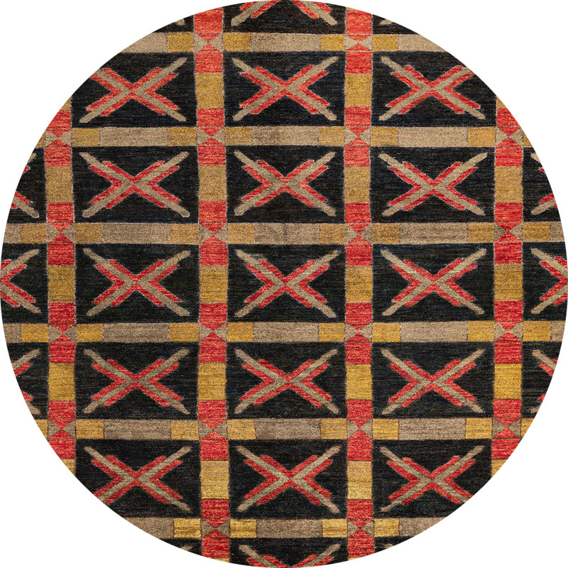 Tapis abstrait 4223, Rond 8 pi