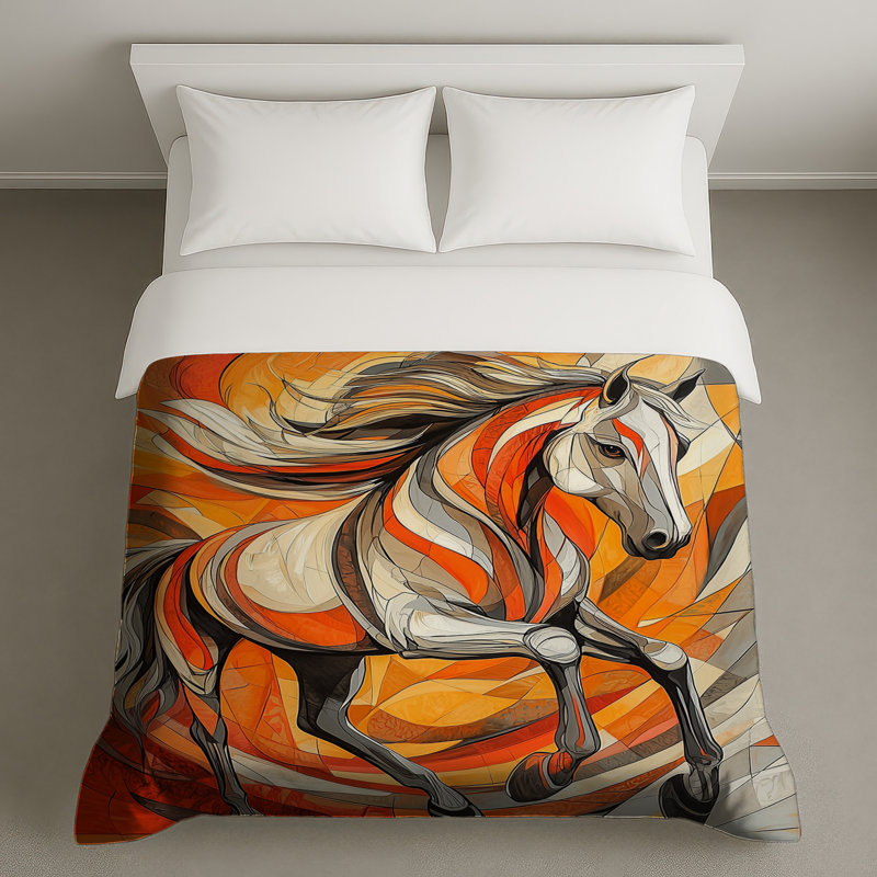 Housse de couette cheval, Lit simple