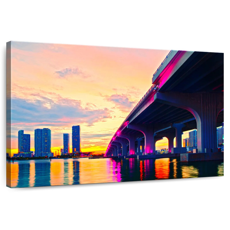 Lilie Miami Bridge, H 26 po x l 39 po