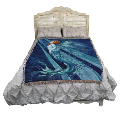 Jeté Pure Country Weavers Fierce Beauty Mermaid par Jane Starr Weils