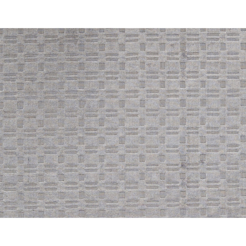 Geometric Area Rug in Silver, Rectangle 8'9" x 12'
