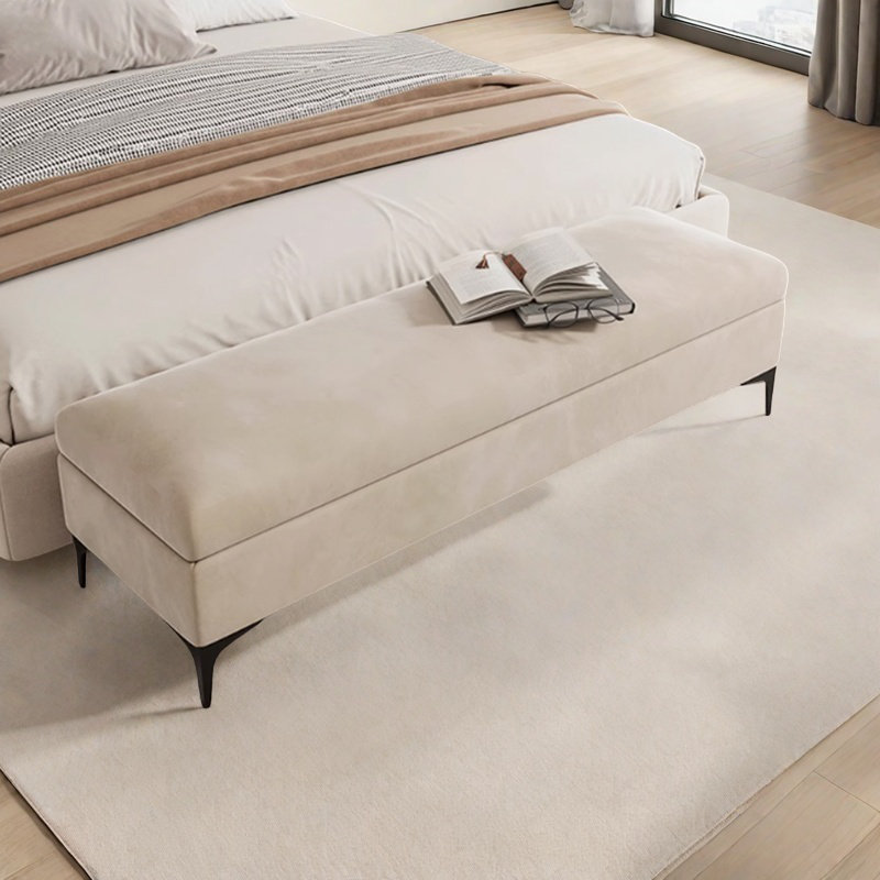 Banc de rangement pour chaussures pour chambre à coucher, Kaki