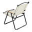Chaise pliante d'extérieur beige 2 pièces - pour le camping / pique-nique / patio