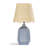 Ceramic Table Lamp with Scallop Shade-2036993190