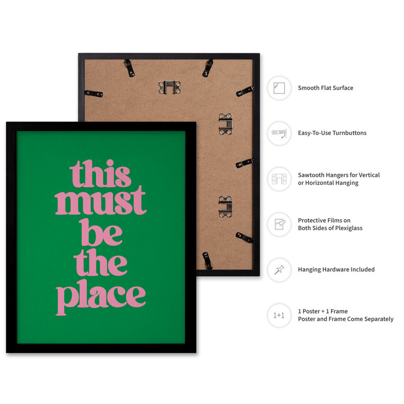 This Must Be The Place No4, Black Framed, Poster, 11"H x 14"W