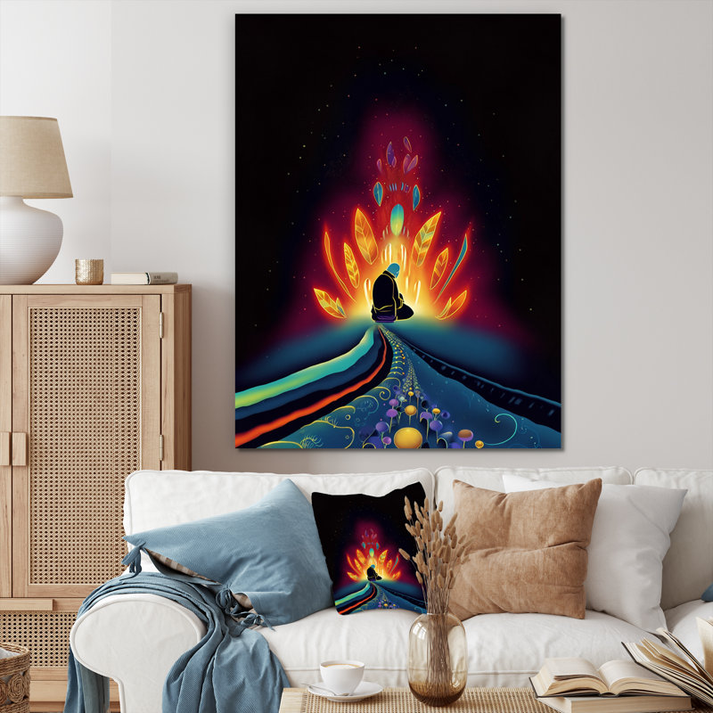 " Native Elder Meditation I ", Wrapped Canvas, 40" H x 30" W x 1.5" D