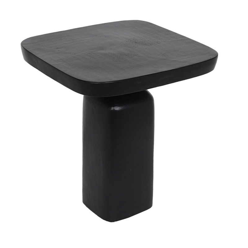 Ketterley Aluminum Black Side Table