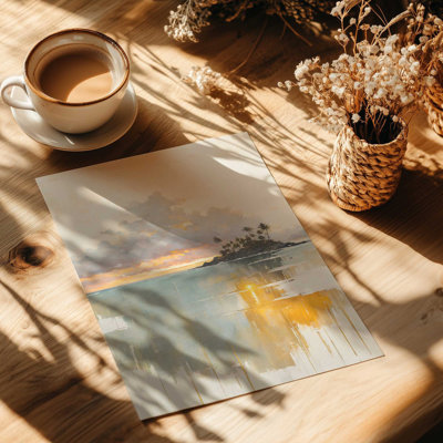 Golden Waves at Sunset III, reproduction