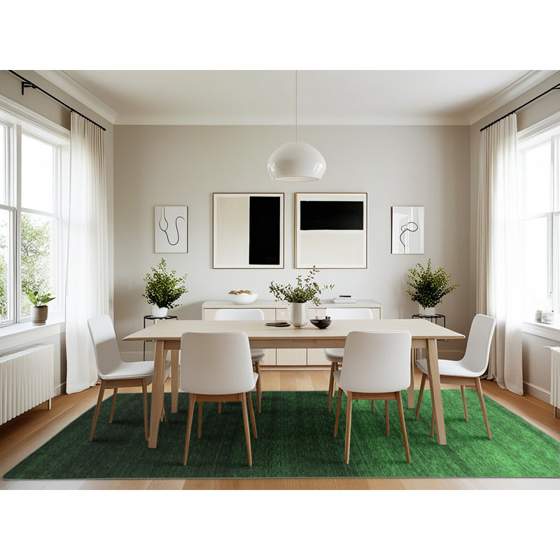 Washable Abstract Indoor Rug, Rectangle 7' x 10'