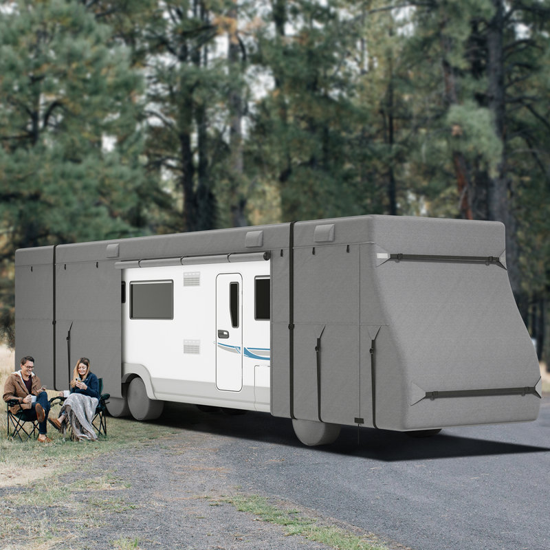 Gray Non-Woven Fabric 40-43 ft RV Motorhome Cover
