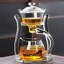 Ensemble de théière magnétique en verre