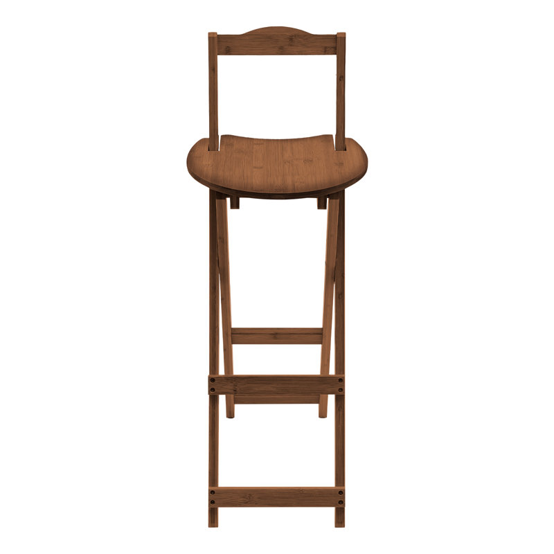 Michiya 29.5" Counter Stool, Dark Brown