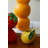  Ceramic Fruit Bud Vases, Set of 3 – 10" Tall Orange, Strawberry & Lemon