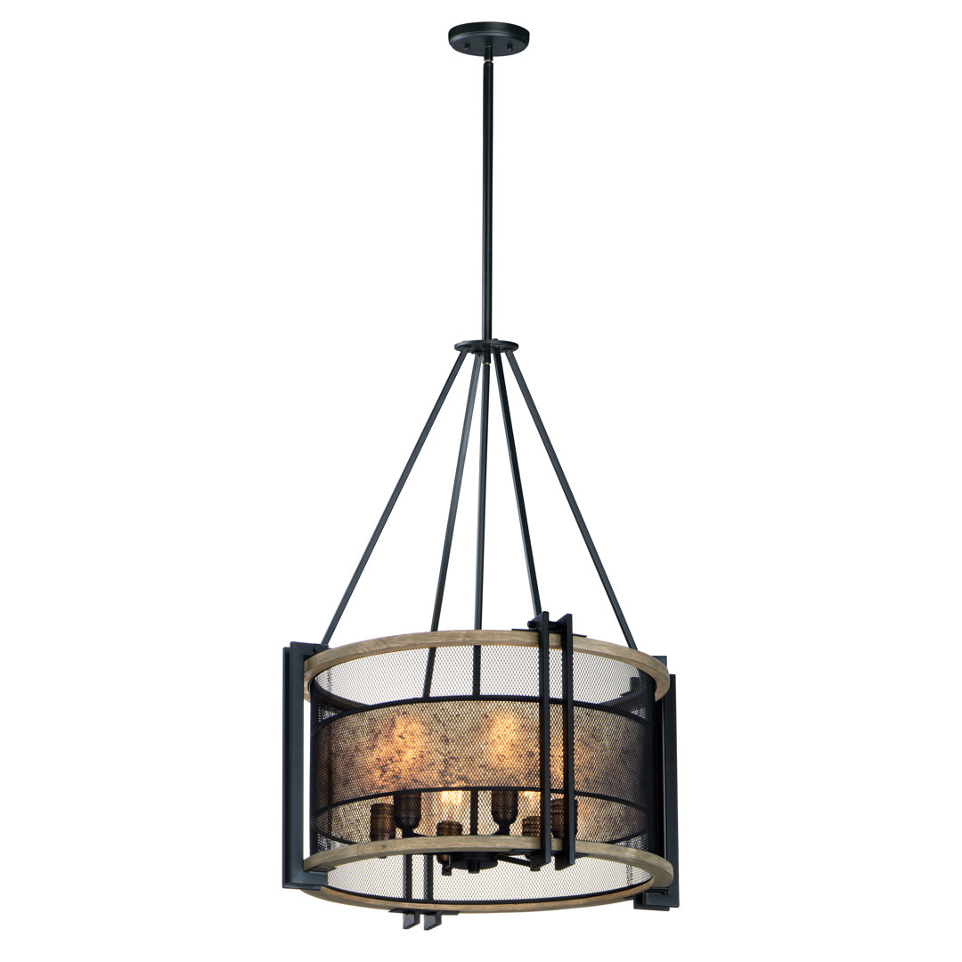 Moreland 6 - Light Dimmable Lantern Drum Chandelier Williston Forge