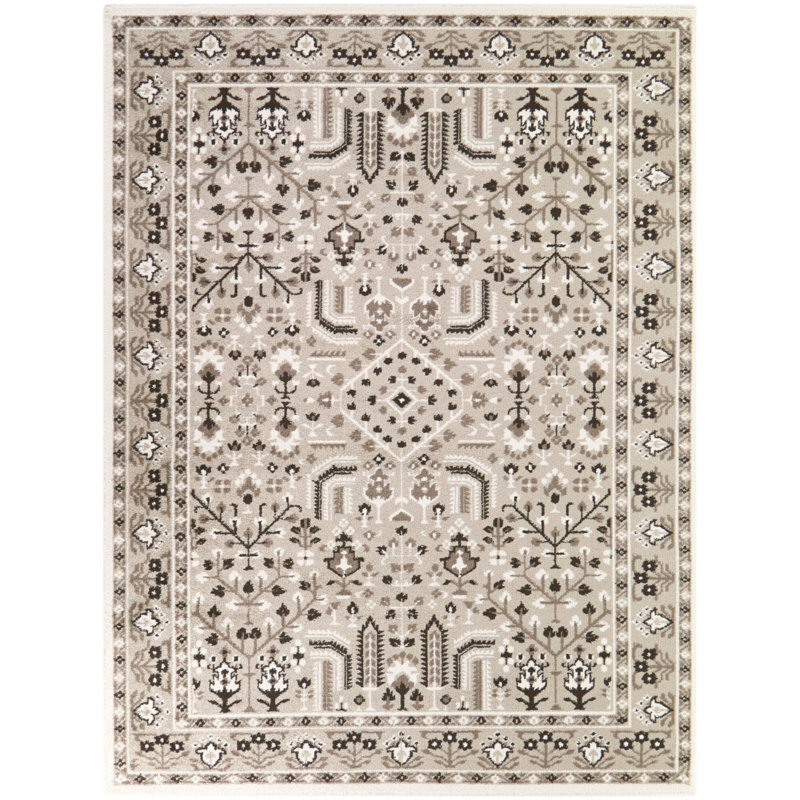 Bezeredi Brown Southwestern Traditional Area Rug, 7'10" x 10'