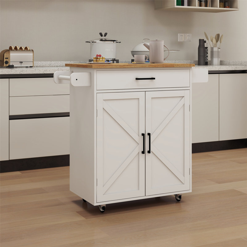 Versatile Rolling Kitchen Island Trolley with Multiple Functional Racks and Adjustable Shelves