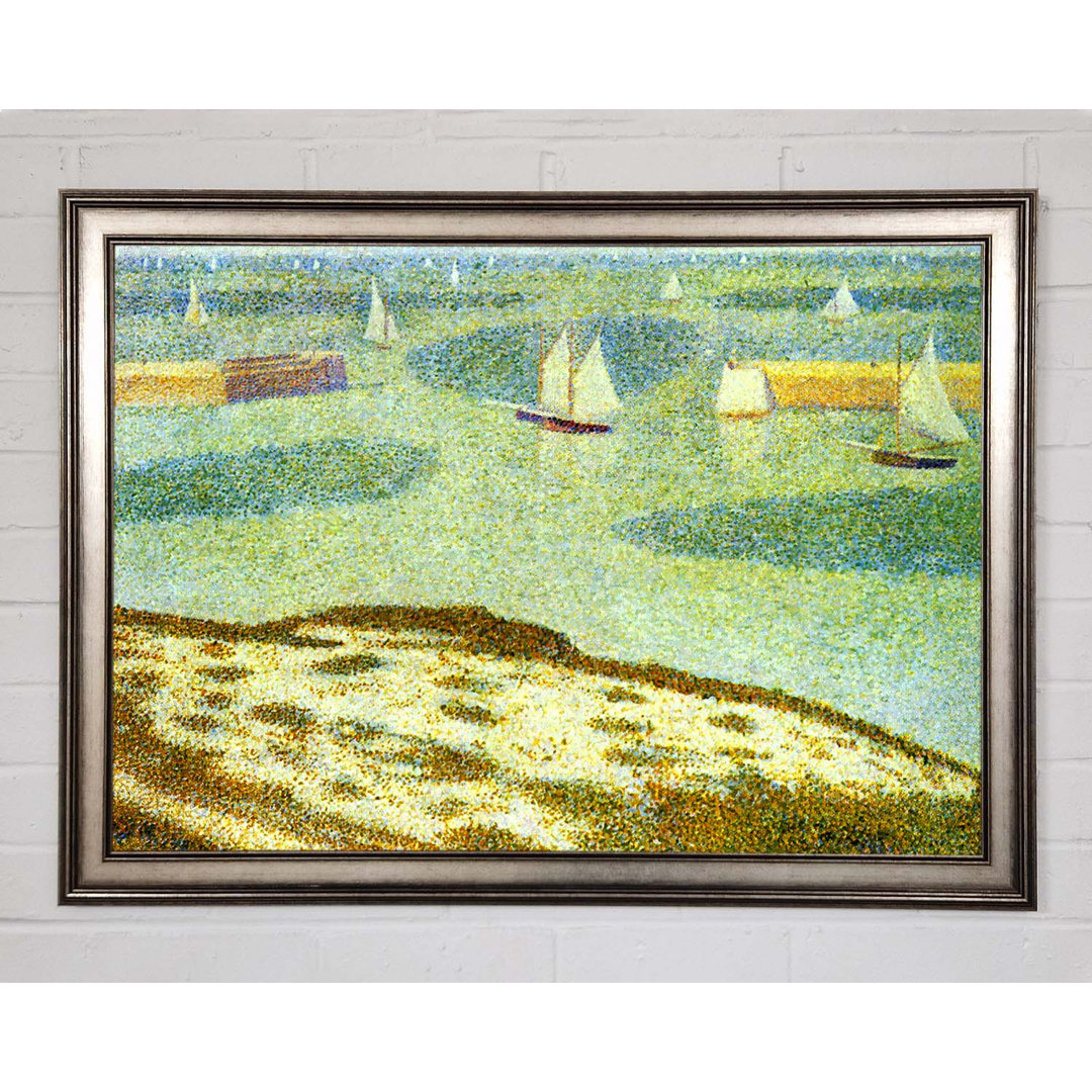 Seurat Eingang zu Port-En-Bessin - Einzelner Bilderrahmen Kunstdrucke