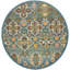 Tapis turquoise / ivoire / jaune Welaka-1723895902