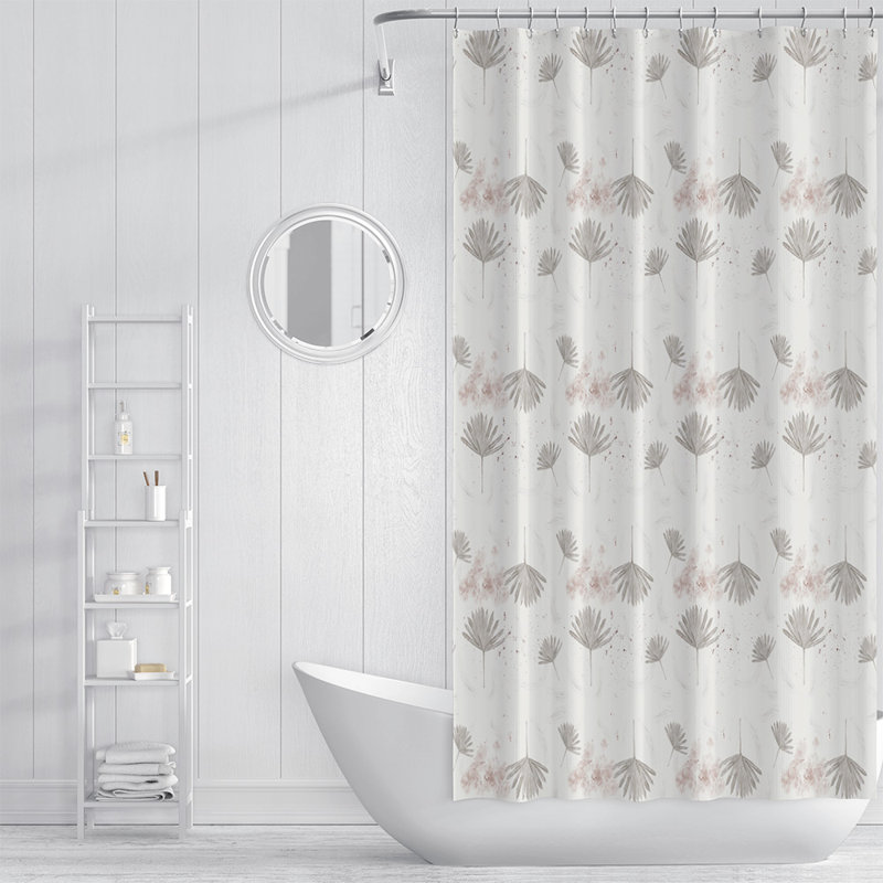 Rideau de douche abstrait Sandee, H 72 po x l 70 po