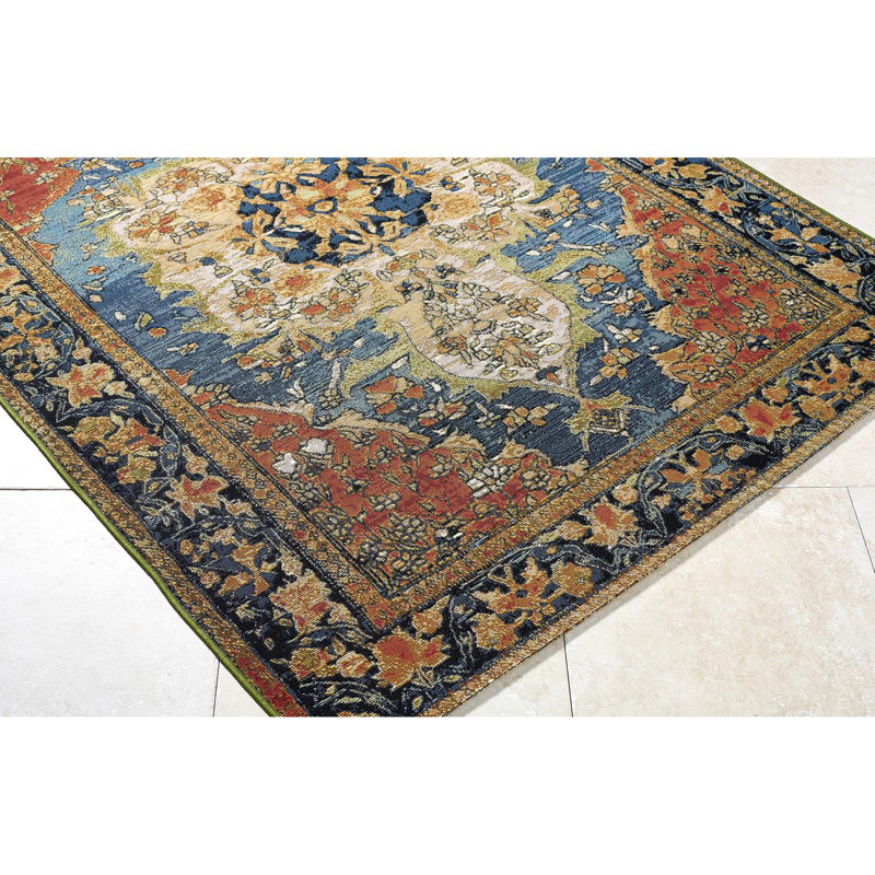 Draven Machine Washable Area Rug, Rectangle 5'3" x 7'1"
