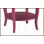 Table basse Classy ronde rouge avec rangement inférieur