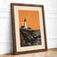 Lighthouse on Stone Coastal - Framed Print-1806529722-1806529726