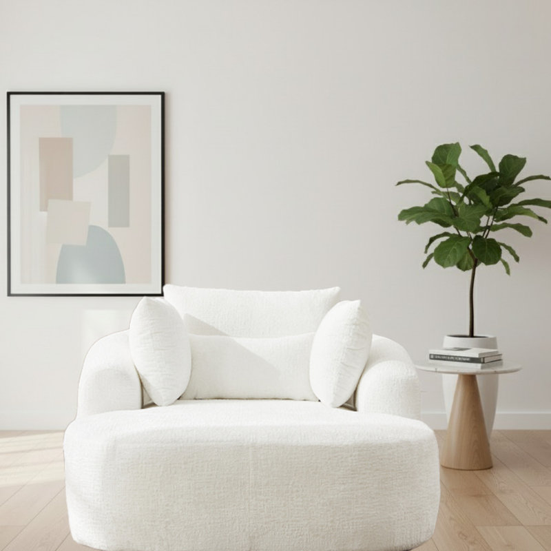 Upholstered Chaise Lounge, Beige