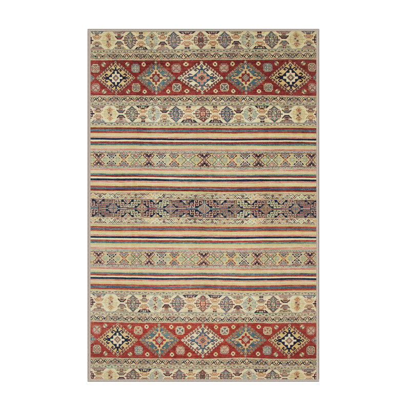 Abstract Indoor Rug, Rectangle 4' x 6'