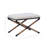 Pippa 24" W Striped Cotton Accent Stool