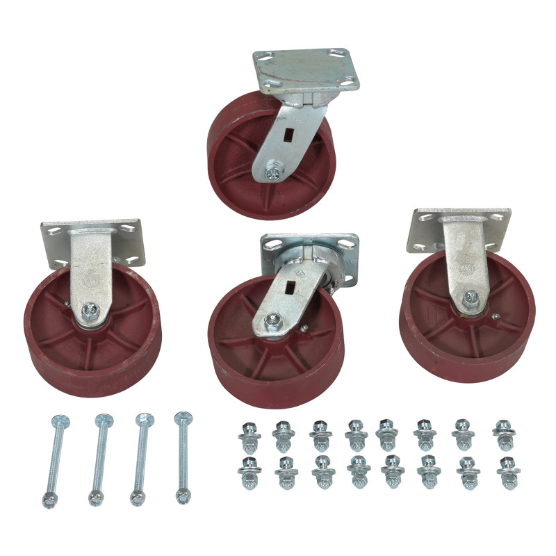 Ensemble de roulettes en acier Ductile
