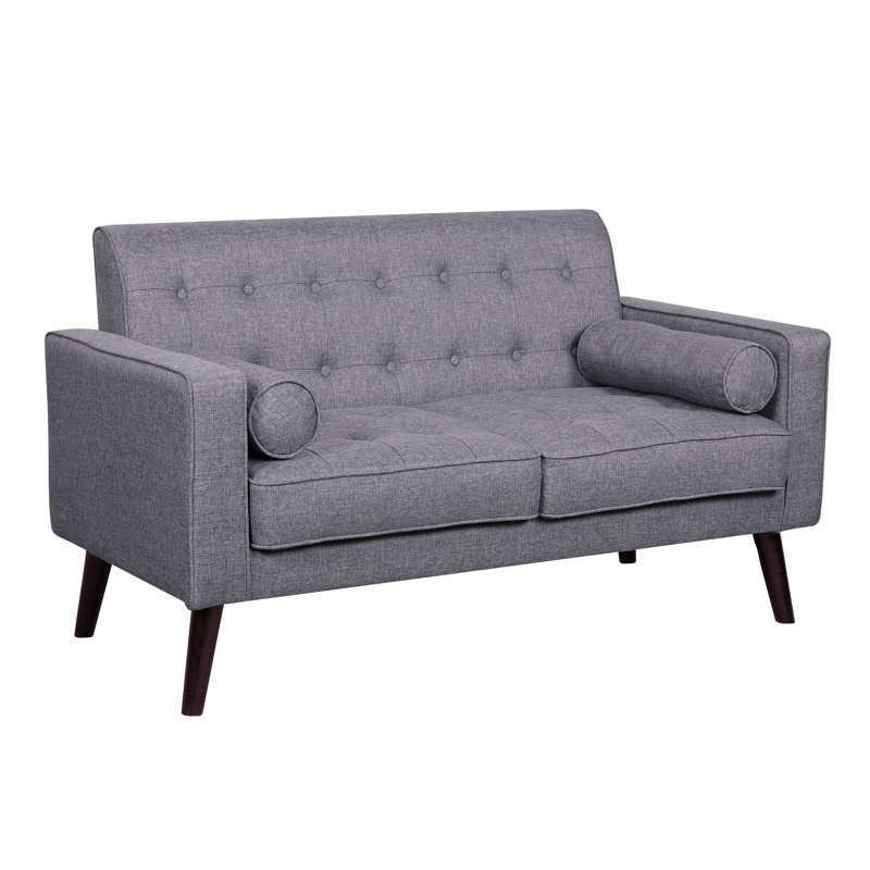 Benayah Upholstered 56.3'' Loveseat, Light Gray