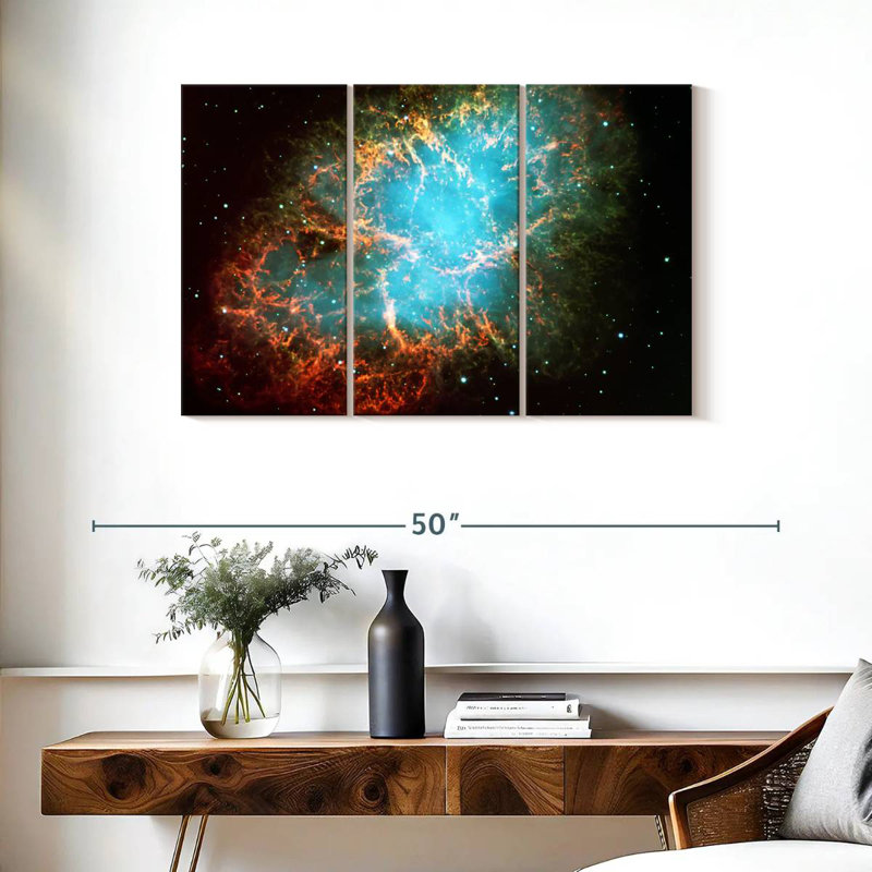 Oberle Blazing Crab Nebula, 24" H x 38" W