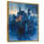 Toile avec cadre flottant or