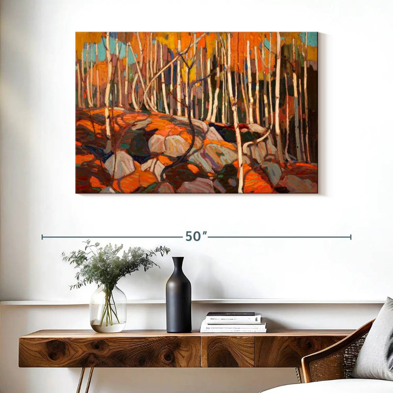 The Birch Grove Autumn, H 26 po x l 39 po