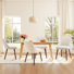 47cm H Fabric Upholstered Upholstered Back Side Chair in Camel