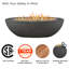 Bol de feu au propane ovale Riverside par Real Flame-752071829-752071827