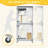 Portable Cat Playpen With Scratching Post And Board