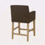 Tabouret de comptoir rembourré de 30,5 po - -1383015713-1383015725-1383015726