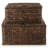 Casafield Water Hyacinth Rectangular Storage Baskets with Lids (Medium and Large)
